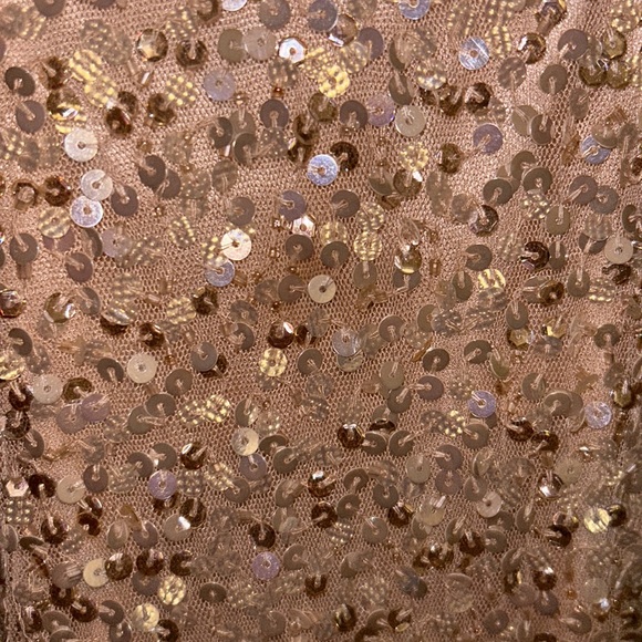 Champagne sequin prom dress - Picture 2 of 5